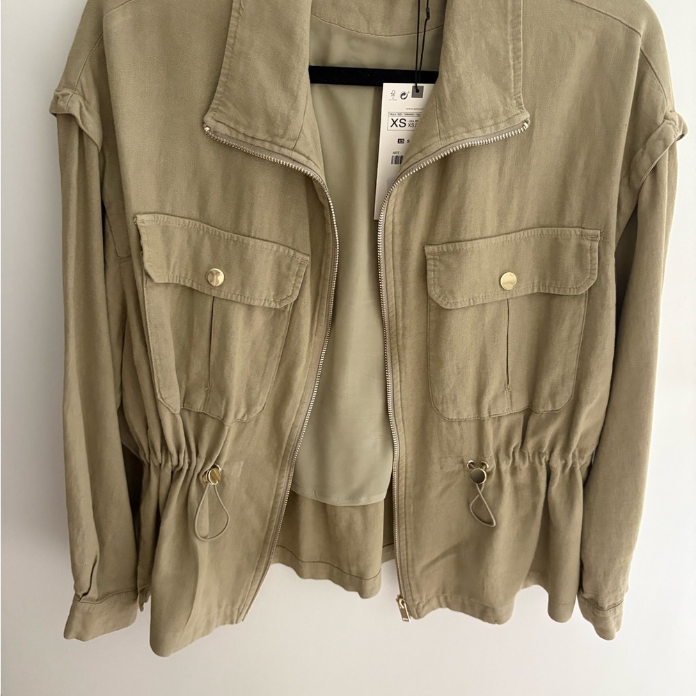 Zara Utility Jacket in Tan